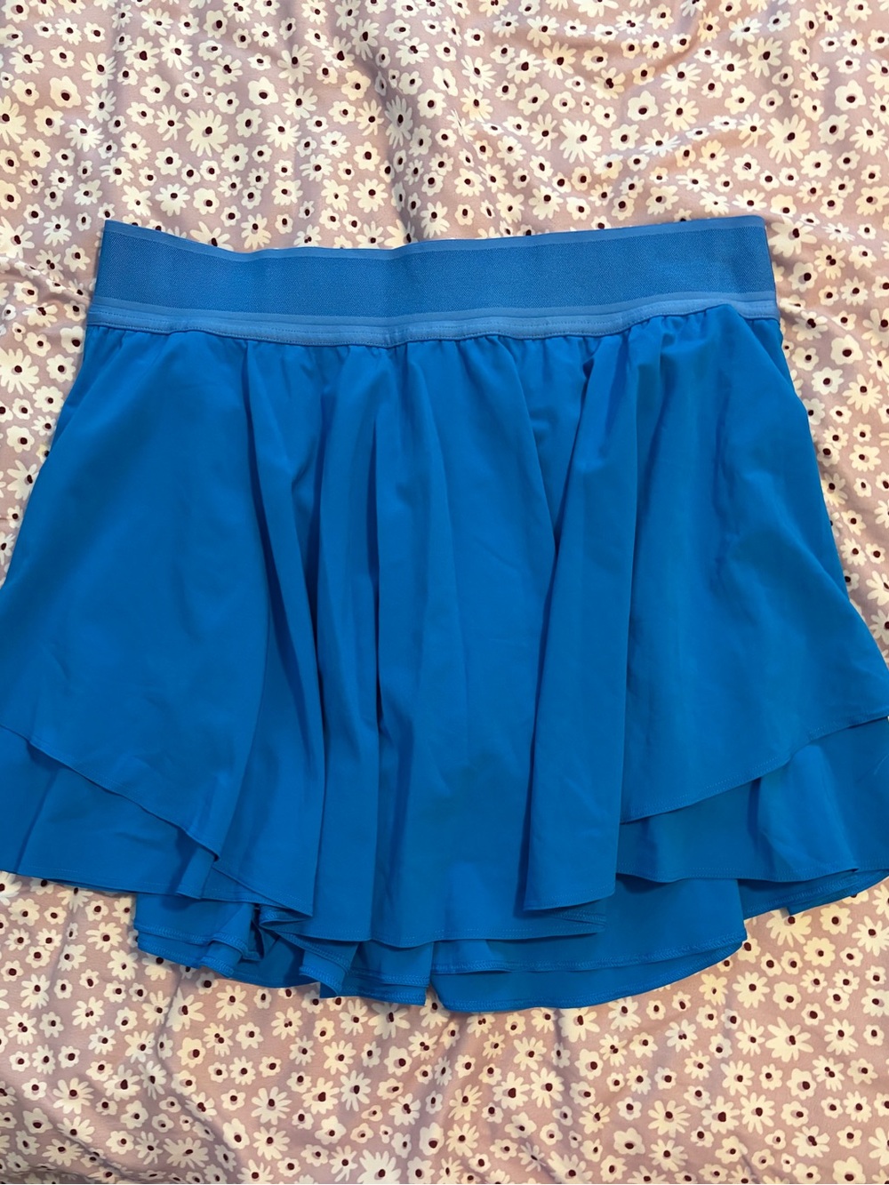 lululemon athletica Bright Turquoise Layered Athletic Skort size 12